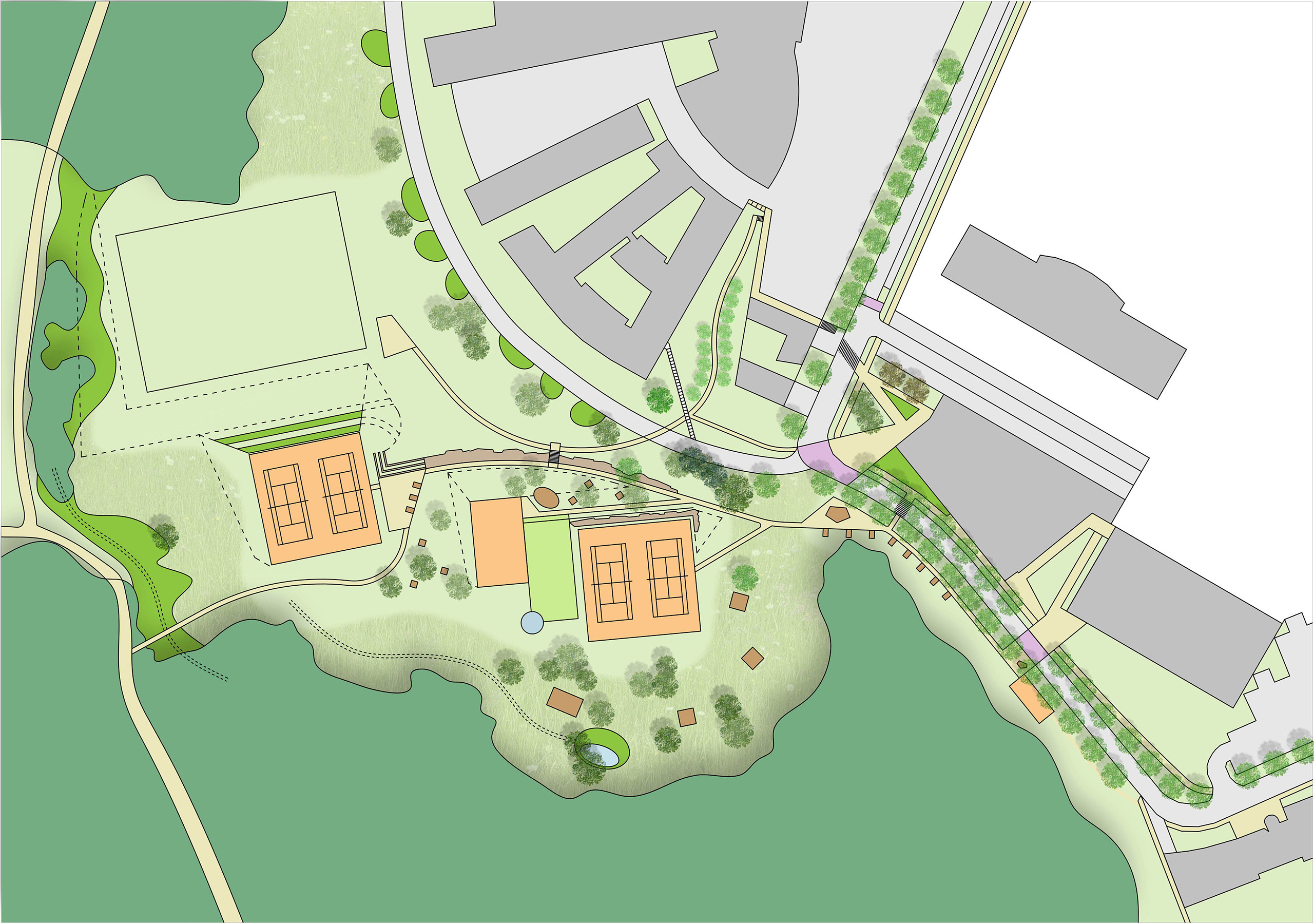 Réaménagement des espaces paysagers du campus d’IMT Atlantique à Nantes la Chantrerie