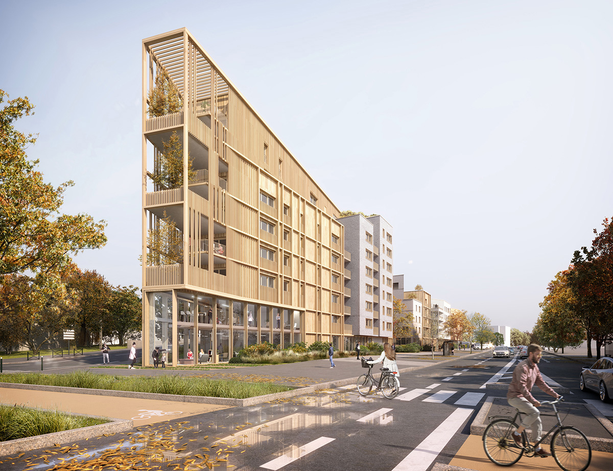 Ilot O’Corner, construction de logements et locaux d’activités à Nantes